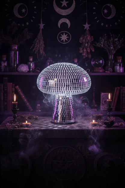 Disco Mushroom Lamp - Sorceress Sanctuary 12x14cm-13x10cm-15x18cm-20x23cm-25x28cm