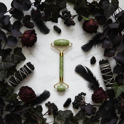 Double-headed Jade Roller - Sorceress Sanctuary Green / Green-Green / Style 1-Green / Style 2-Green / Style 3-White / White