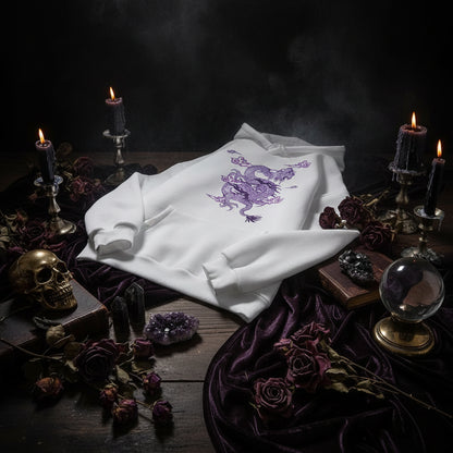 Dragon Cloud Hoodie - Sorceress Sanctuary Purple Dragon-Red / S-Purple Dragon-Red / M-Purple Dragon-Red / L-Purple Dragon-Red / XL-Purple Dragon-Red / XXL