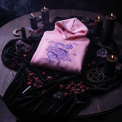 Dragon Cloud Hoodie - Sorceress Sanctuary Purple Dragon-Red / S-Purple Dragon-Red / M-Purple Dragon-Red / L-Purple Dragon-Red / XL-Purple Dragon-Red / XXL
