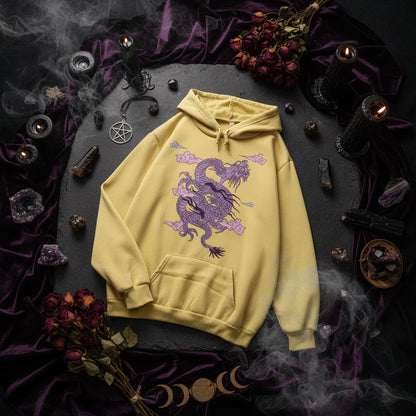 Dragon Cloud Hoodie - Sorceress Sanctuary Purple Dragon-Red / S-Purple Dragon-Red / M-Purple Dragon-Red / L-Purple Dragon-Red / XL-Purple Dragon-Red / XXL
