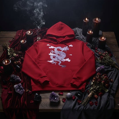 Dragon Cloud Hoodie - Sorceress Sanctuary Purple Dragon-Red / S-Purple Dragon-Red / M-Purple Dragon-Red / L-Purple Dragon-Red / XL-Purple Dragon-Red / XXL