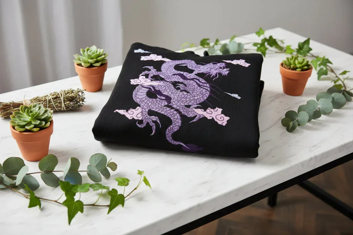 Dragon Cloud Hoodie - Sorceress Sanctuary Purple Dragon-Red / S-Purple Dragon-Red / M-Purple Dragon-Red / L-Purple Dragon-Red / XL-Purple Dragon-Red / XXL