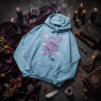 Dragon Cloud Hoodie - Sorceress Sanctuary Purple Dragon-Red / S-Purple Dragon-Red / M-Purple Dragon-Red / L-Purple Dragon-Red / XL-Purple Dragon-Red / XXL
