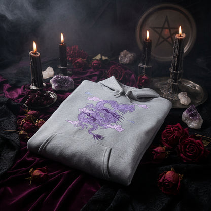 Dragon Cloud Hoodie - Sorceress Sanctuary Purple Dragon-Red / S-Purple Dragon-Red / M-Purple Dragon-Red / L-Purple Dragon-Red / XL-Purple Dragon-Red / XXL