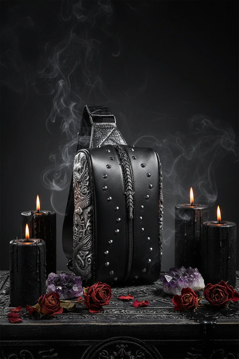 Dragon Head Chest Bag - New Crossbody Casual Backpack Sorceress Sanctuary