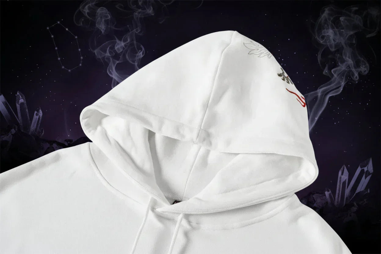 Dragon Embroidered Hoodie - Sorceress Sanctuary Black / M-Black / L-Black / XL-Black / XXL-Black / 3XL