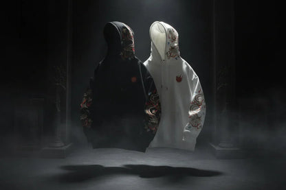 Dragon Embroidered Hoodie - Sorceress Sanctuary Black / M-Black / L-Black / XL-Black / XXL-Black / 3XL