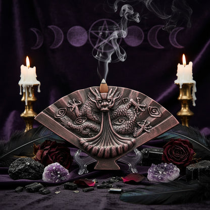 Dragon Tower Incense Burner - Half Mechanical Ceramic Decor Sorceress Sanctuary