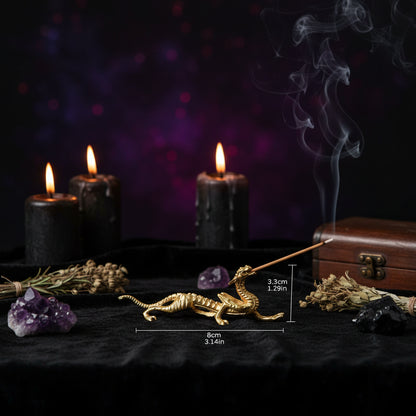 Dragon Shaped Incense Burner Holder - Tabletop Decor Sorceress Sanctuary