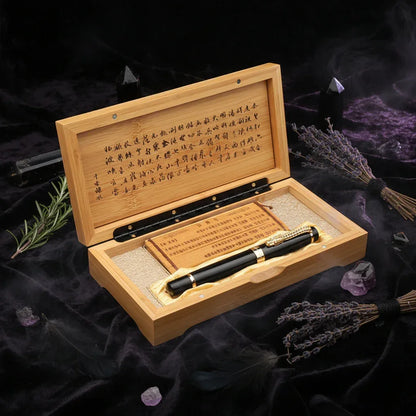 Dragon Luxury Pen - Sorceress Sanctuary Silver-Black-Bronze-Gold