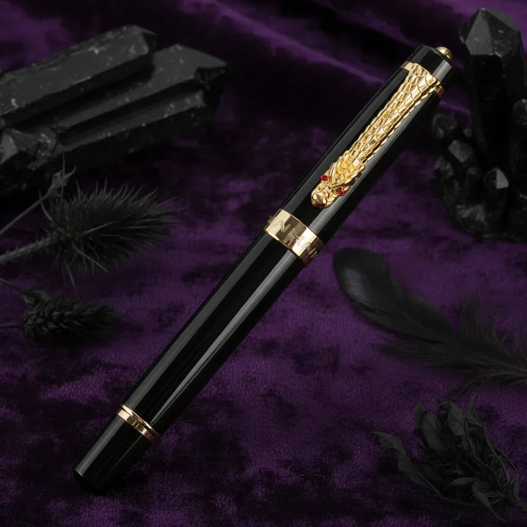 Dragon Luxury Pen - Sorceress Sanctuary Silver-Black-Bronze-Gold