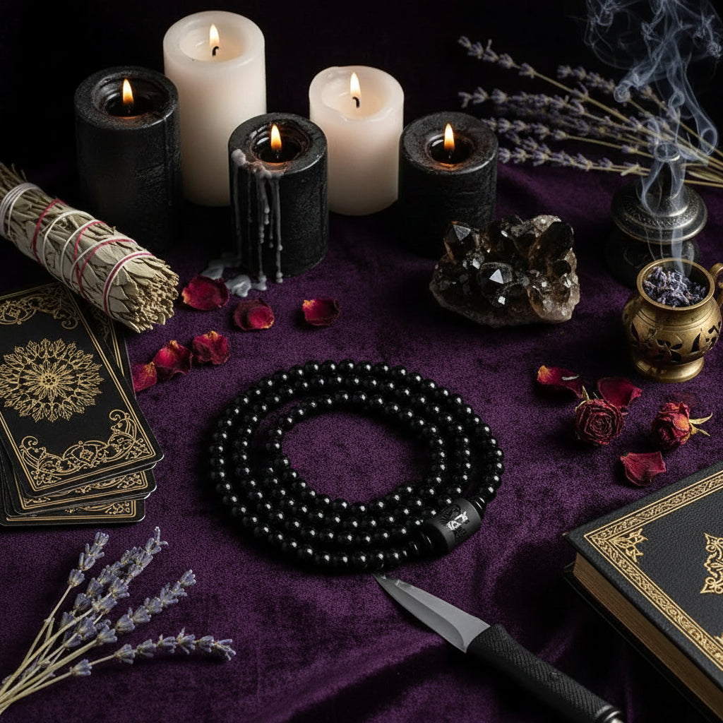 Classic Obsidian Dragon and Phoenix Bracelet with Zodiac Sorceress Sanctuary