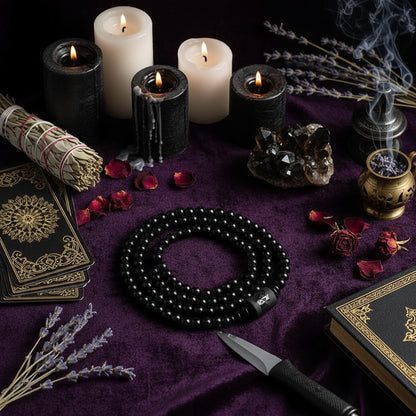 Classic Obsidian Dragon and Phoenix Bracelet with Zodiac Sorceress Sanctuary