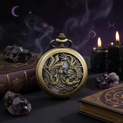 Dragon & Phoenix Pocket Watch - Sorceress Sanctuary Pictured