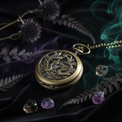 Dragon & Phoenix Pocket Watch - Sorceress Sanctuary Pictured