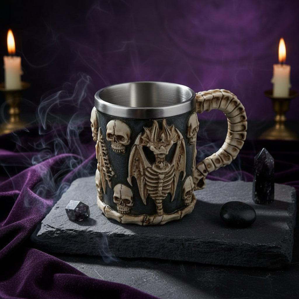 Dragonbone Skull Tankard Sorceress Sanctuary
