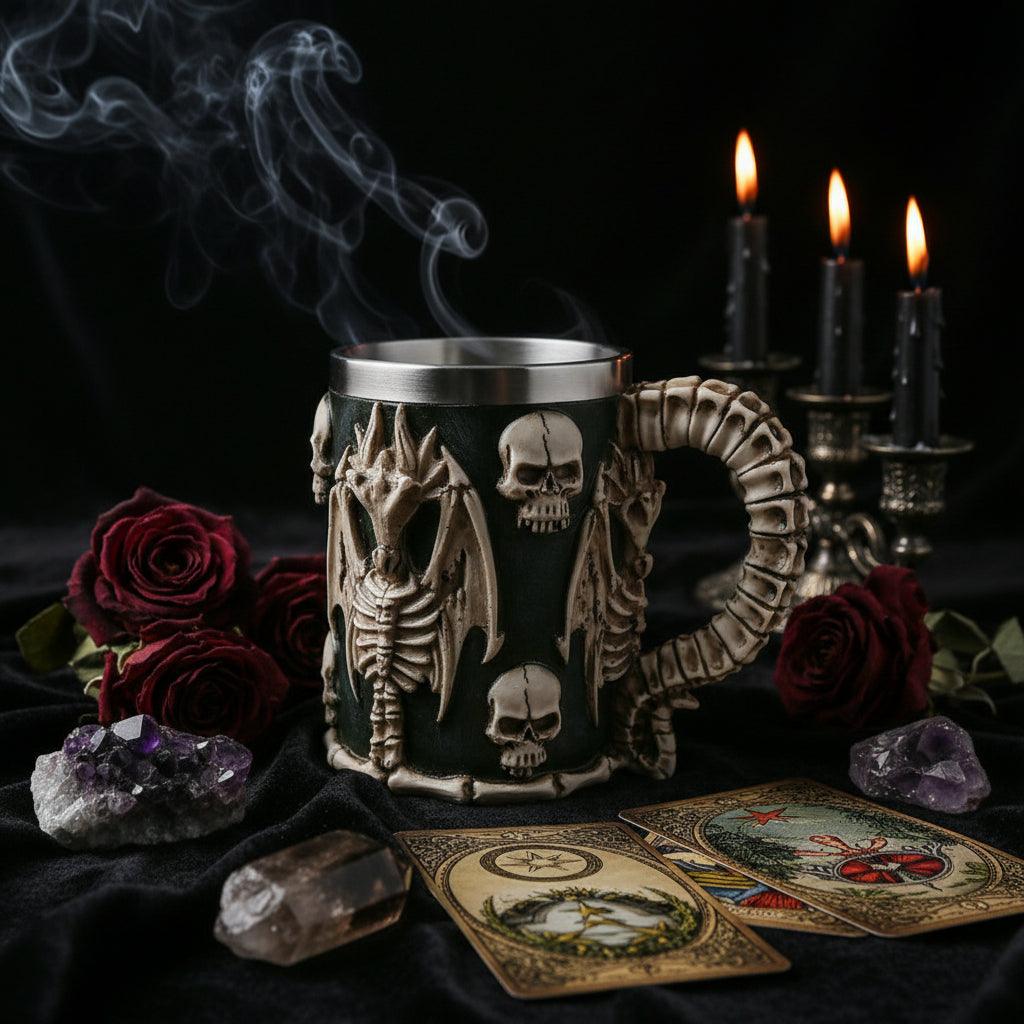 Dragonbone Skull Tankard Sorceress Sanctuary