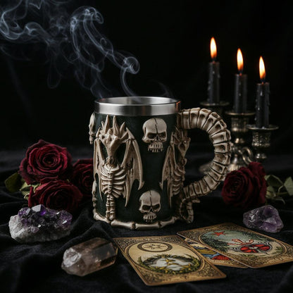 Dragonbone Skull Tankard Sorceress Sanctuary