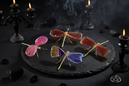 Dragonfly Crystal - Sorceress Sanctuary Red-Purple-Pink-Green-Blue