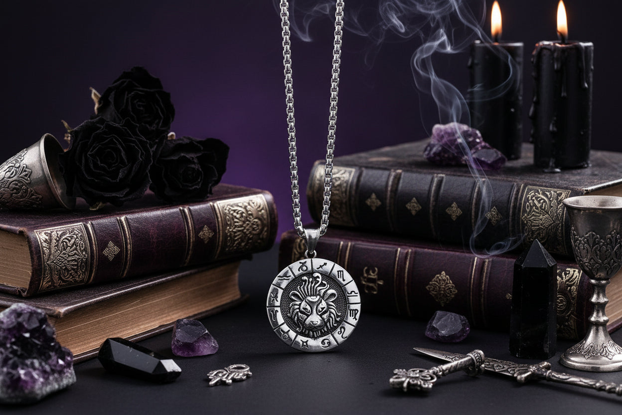 Dual Zodiac Necklace - Sorceress Sanctuary Leo-Taurus-Gemini-Aquarius-Sagittarius