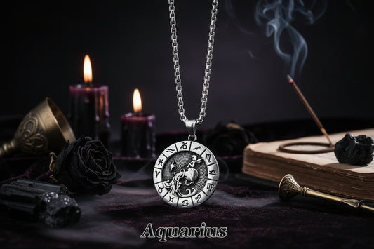 Dual Zodiac Necklace - Sorceress Sanctuary Leo-Taurus-Gemini-Aquarius-Sagittarius