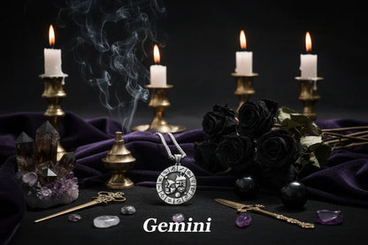 Dual Zodiac Necklace - Sorceress Sanctuary Leo-Taurus-Gemini-Aquarius-Sagittarius