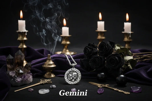 Dual Zodiac Necklace - Sorceress Sanctuary Leo-Taurus-Gemini-Aquarius-Sagittarius
