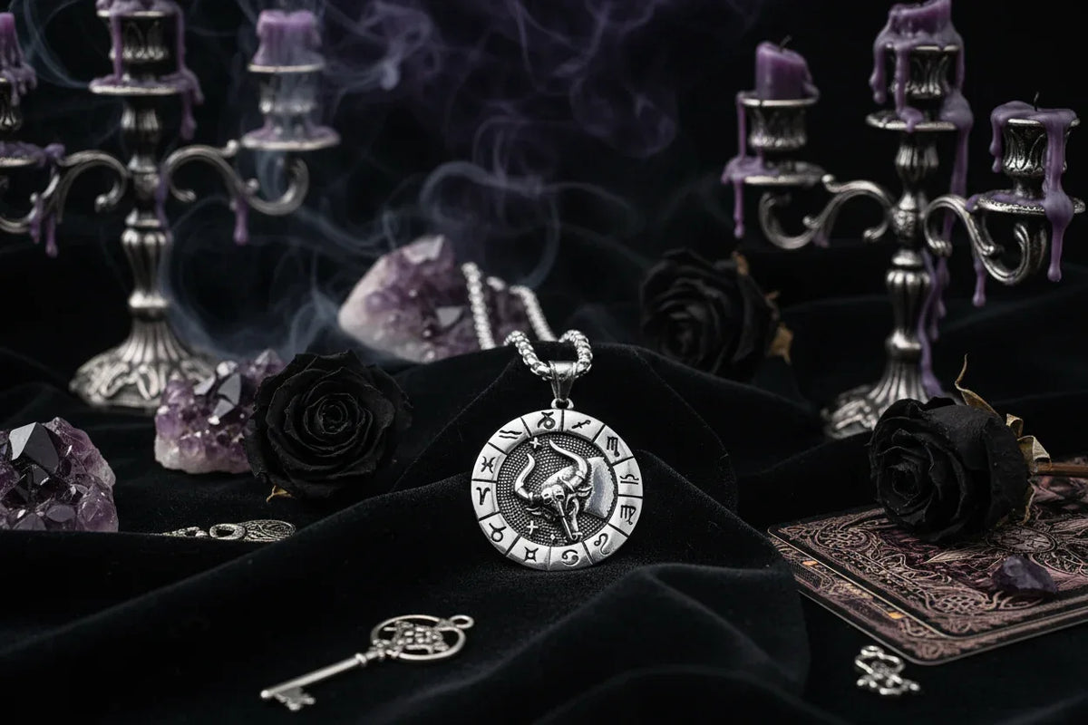 Dual Zodiac Necklace - Sorceress Sanctuary Leo-Taurus-Gemini-Aquarius-Sagittarius