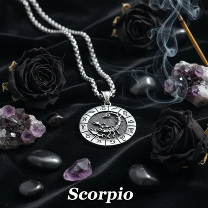 Dual Zodiac Necklace - Sorceress Sanctuary Leo-Taurus-Gemini-Aquarius-Sagittarius