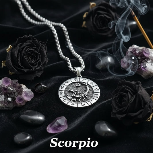 Dual Zodiac Necklace - Sorceress Sanctuary Leo-Taurus-Gemini-Aquarius-Sagittarius
