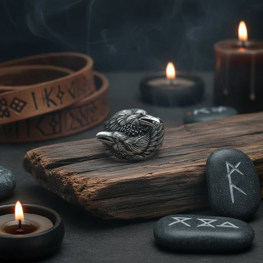 Crow Ring - Sorceress Sanctuary Silver / 6-Silver / 7-Silver / 8-Silver / 9-Silver / 10