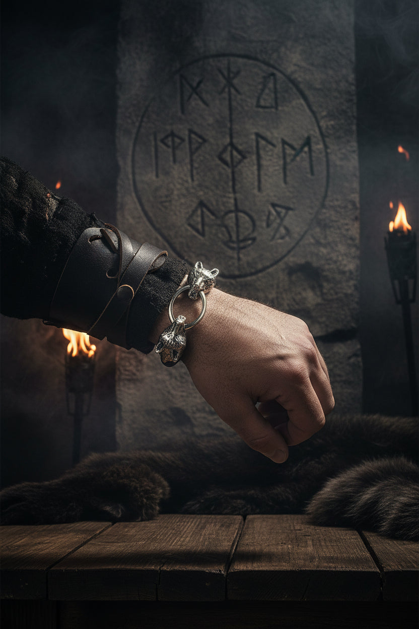 Men's Euro-American Style Red Eye Dragon Bracelet Sorceress Sanctuary