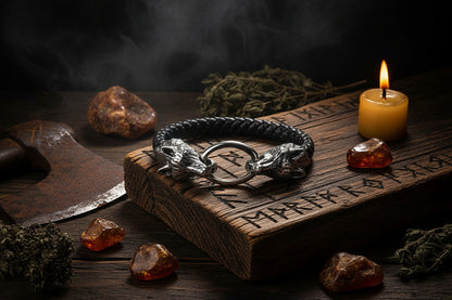 Men's Euro-American Style Red Eye Dragon Bracelet Sorceress Sanctuary