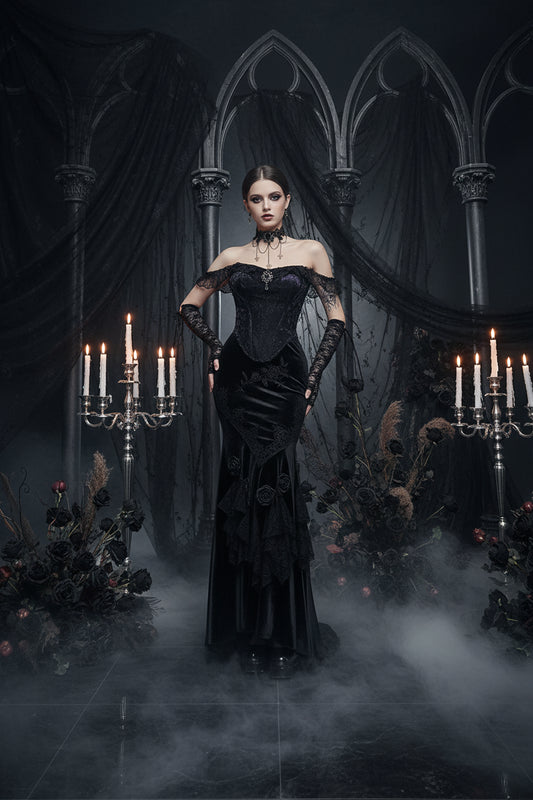 Fishtail Skirt - Sorceress Sanctuary Black / S-Black / M-Black / L