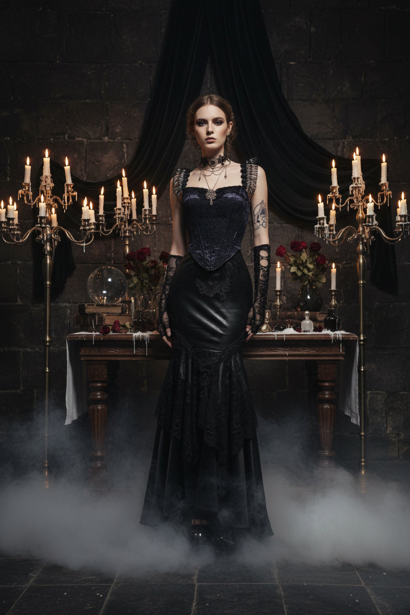 Fishtail Skirt - Sorceress Sanctuary Black / S-Black / M-Black / L