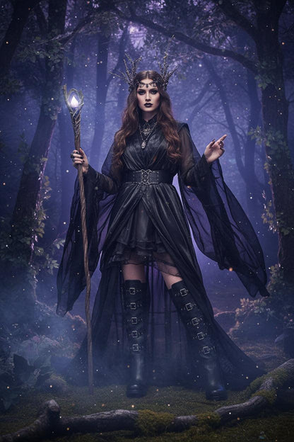 Elegant Knight Boots - Sorceress Sanctuary Black / 34-Black / 35-Black / 36-Black / 37-Black / 38