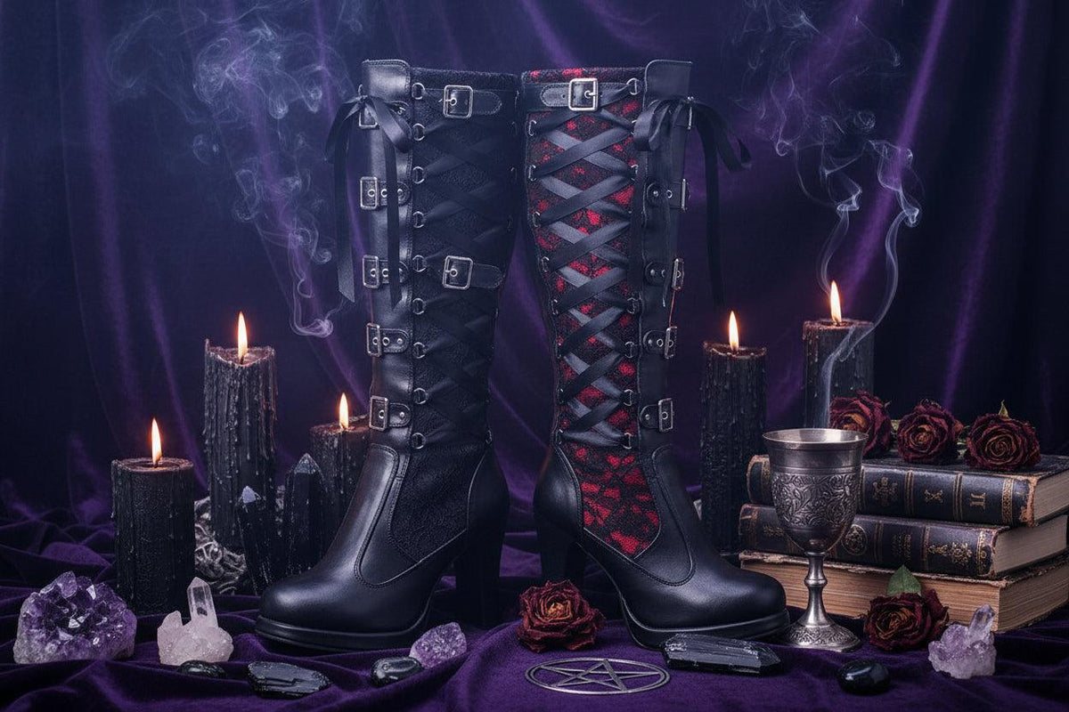 Elegant Knight Boots - Sorceress Sanctuary Black / 34-Black / 35-Black / 36-Black / 37-Black / 38
