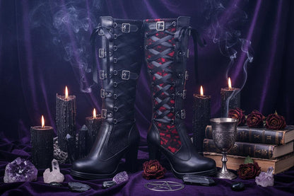 Elegant Knight Boots - Sorceress Sanctuary Black / 34-Black / 35-Black / 36-Black / 37-Black / 38