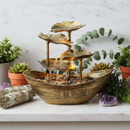Elegant Lotus Fountain - Sorceress Sanctuary New Iron Bronze-Silver-Bronze-Gold-New Iron Gold