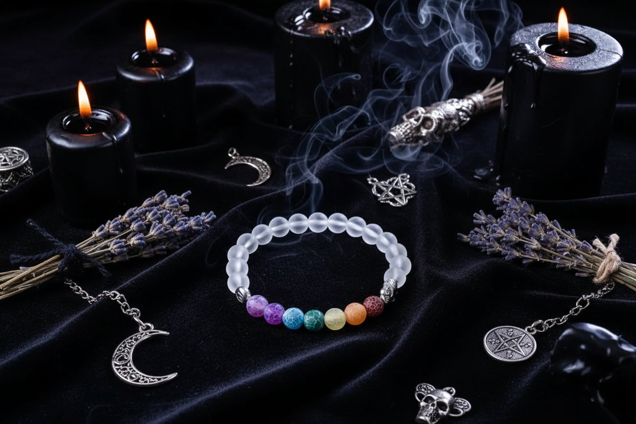 Elephant Chakra Bracelet - Sorceress Sanctuary White