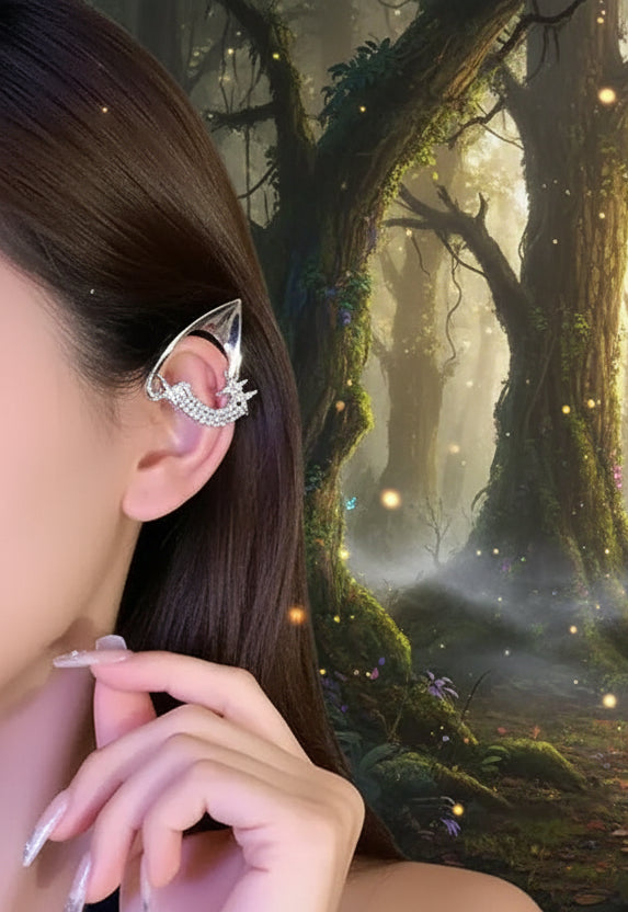 Elf Cuff Earrings - Sorceress Sanctuary Silvery / 1 PC Left-Silvery / 1 PC Right-Silvery / 1 Pair