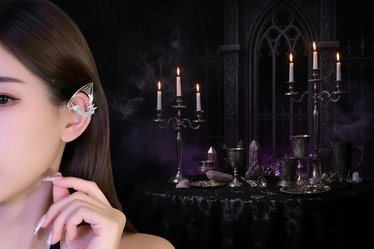 Elf Cuff Earrings - Sorceress Sanctuary Silvery / 1 PC Left-Silvery / 1 PC Right-Silvery / 1 Pair