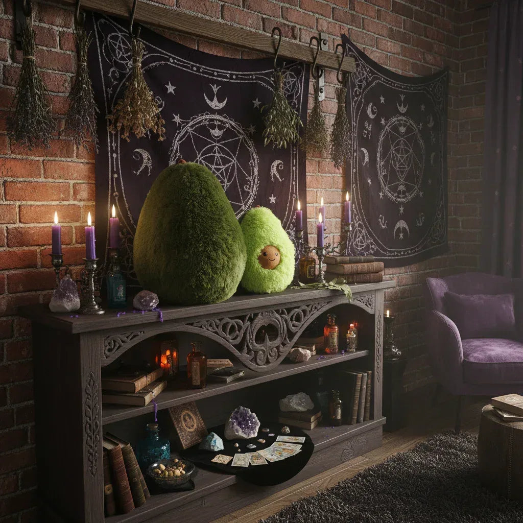 Enchanted Avocado Plush - Sorceress Sanctuary Green / 20cm-Green / 25cm-Green / 30cm-Green / 38cm-Green / 40cm