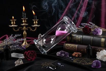 Enchanted Crystal Hourglass - Sorceress Sanctuary Lovely powder (15 minutes)-Lovely powder (30 minutes)-Lovely powder (60 minutes)-Dream Blue (15 minutes)-Dream Blue (30 minutes)