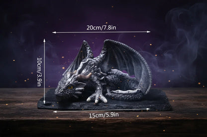 Enchanted Dragon Statue - Sorceress Sanctuary Crouching Dragon
