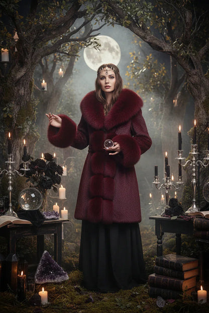 Enchanted Winter Coat - Sorceress Sanctuary White / S-White / M-White / L-White / XL-White / 2XL