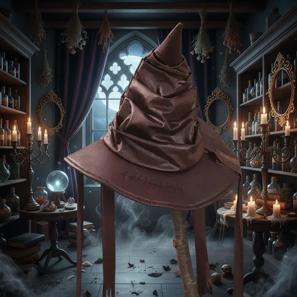 Enchanted Wizard Hat - Sorceress Sanctuary dark  coffee