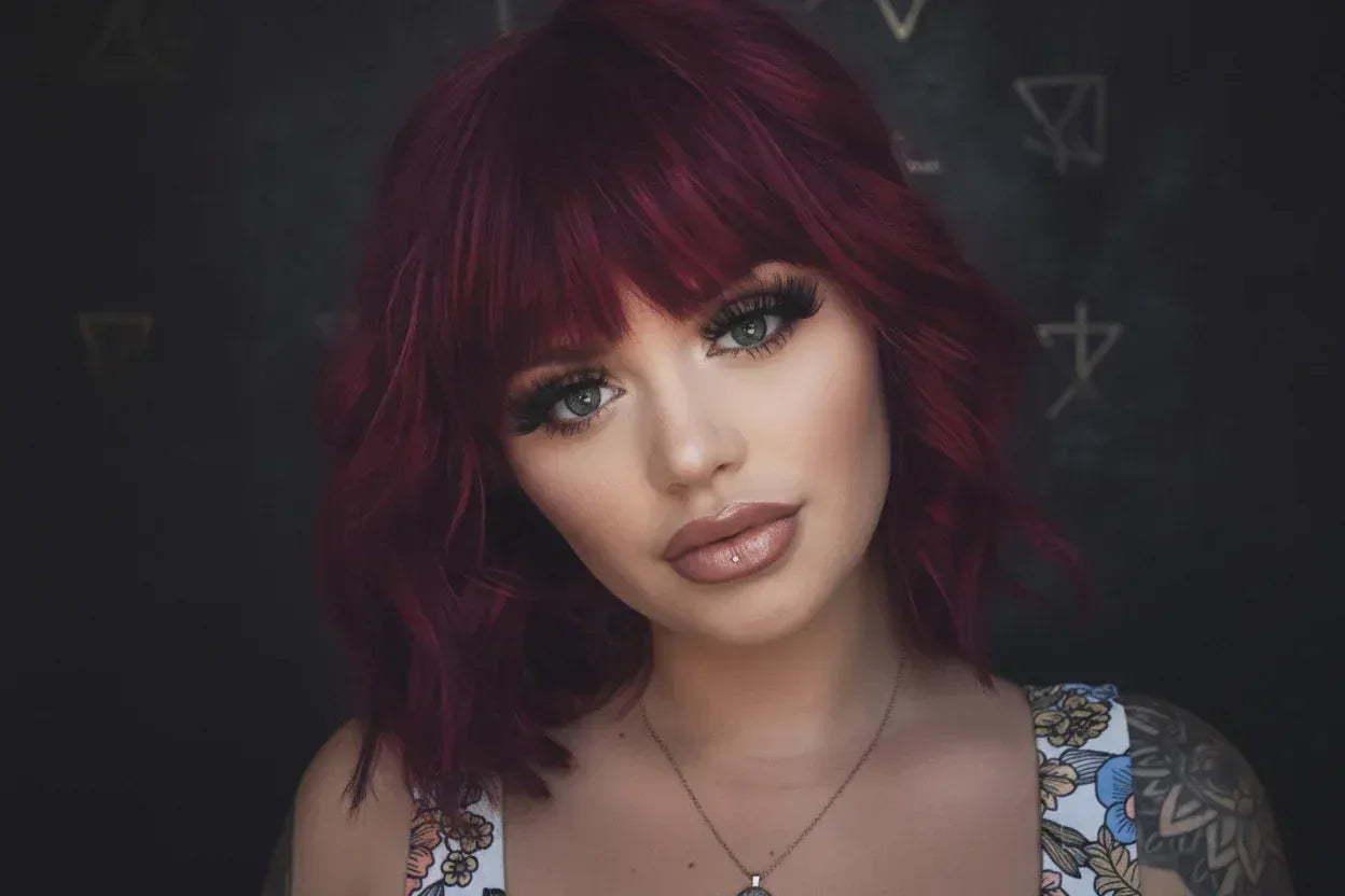 Enchantress Wig - Sorceress Sanctuary Wine Red