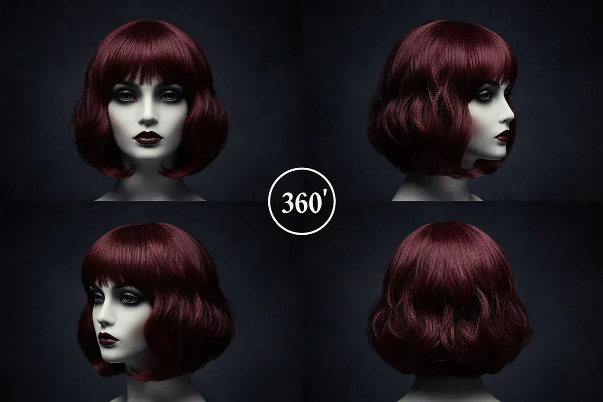 Enchantress Wig - Sorceress Sanctuary Wine Red